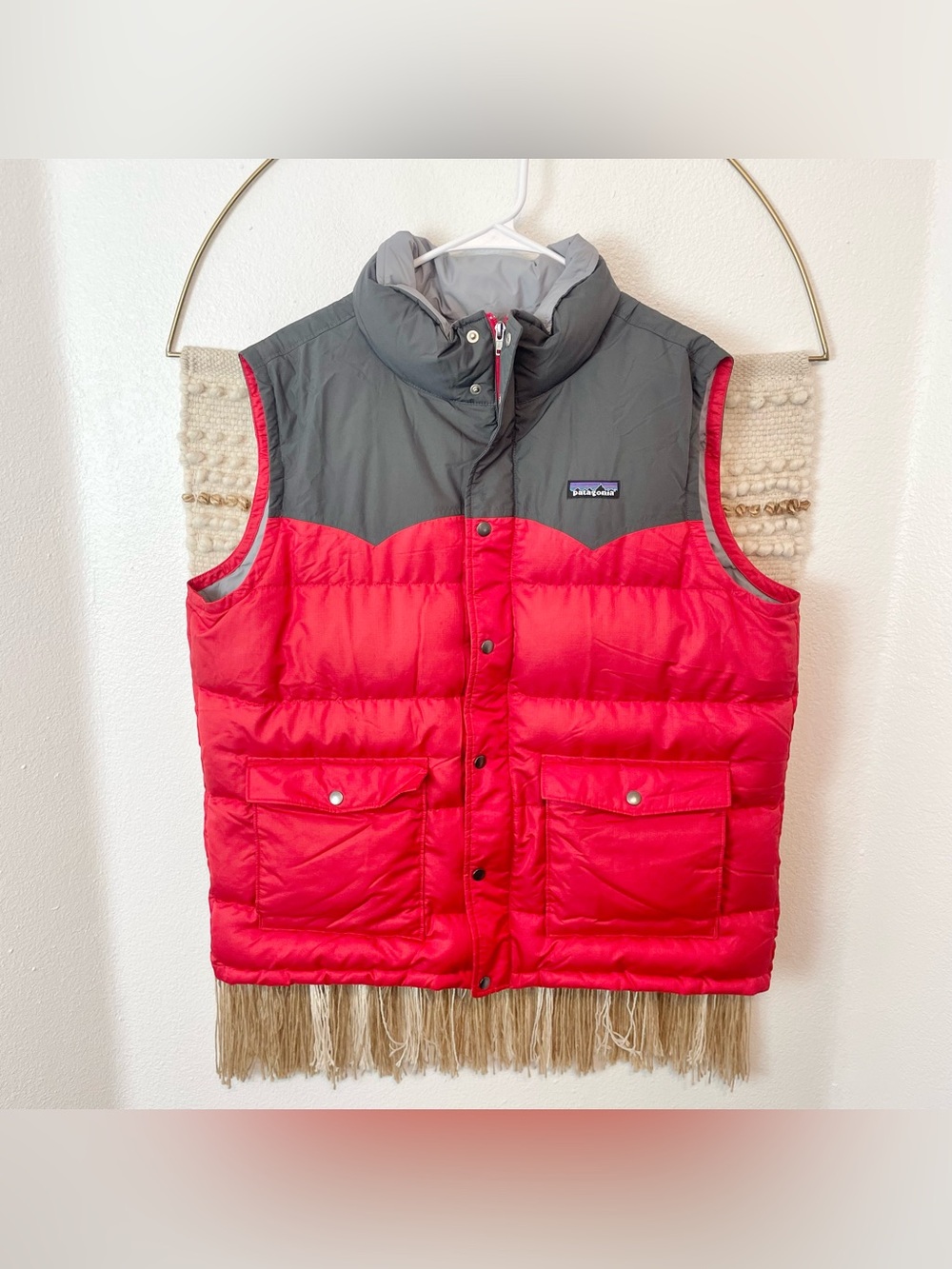 Patagonia Slingshot Two Tone Down Puffer Vest Mens L